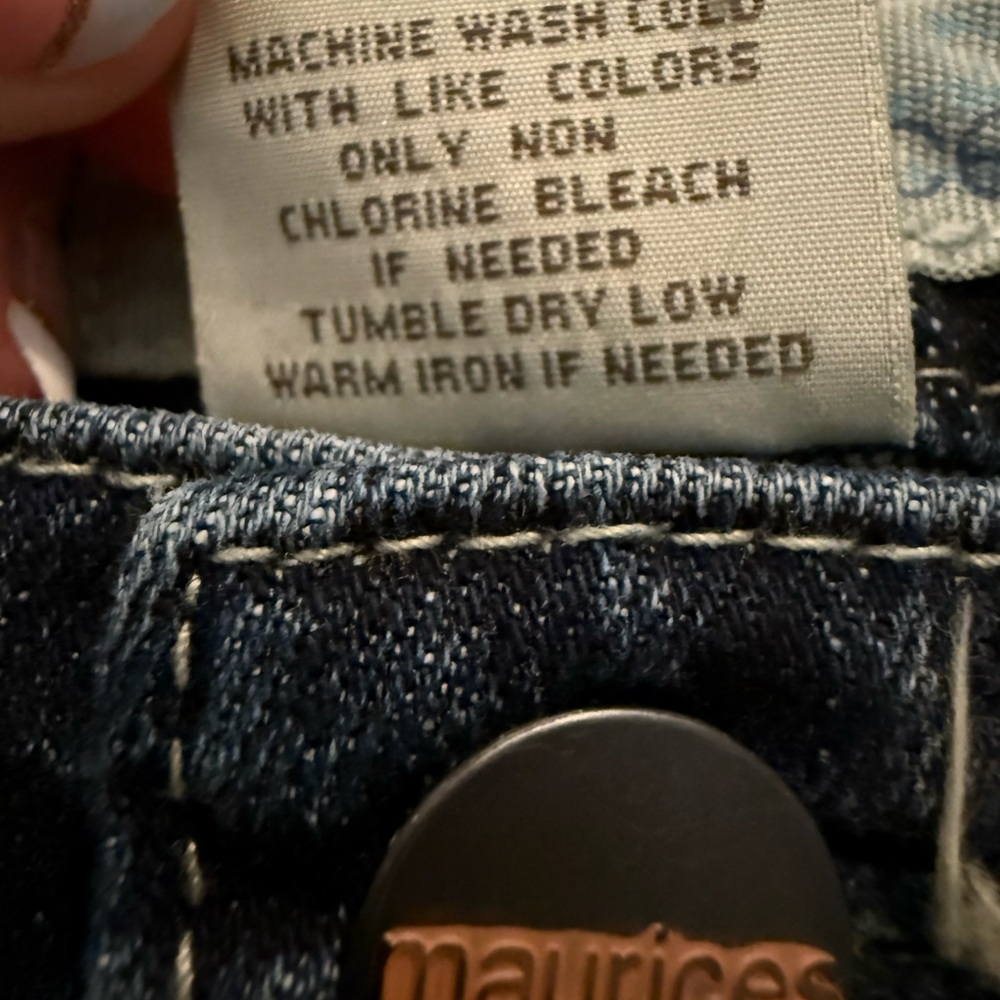 Maurices Dark Blue Denim Shorts - Picture 4 of 6
